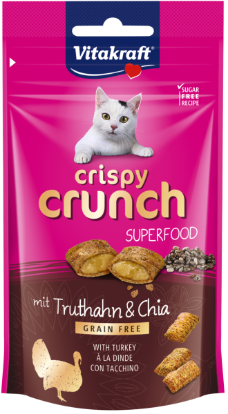 Vitakraft Crispy Crunch Superfood Turkey & Chia Crispy Crunch Cat Vitakraft Malaysia, Selangor, Kuala Lumpur (KL), Puchong Distributor, Supplier, Supply, Supplies | Progenesis Group Sdn Bhd