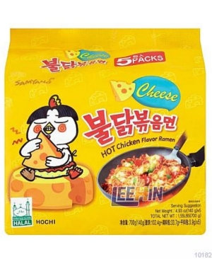 Samyang Cheese Chicken Ramen (Kuning Halal) 140gm   [10182 10183]