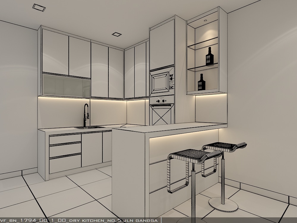 Dry Kitchen 2D Design