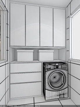 laundry area 2D Design
