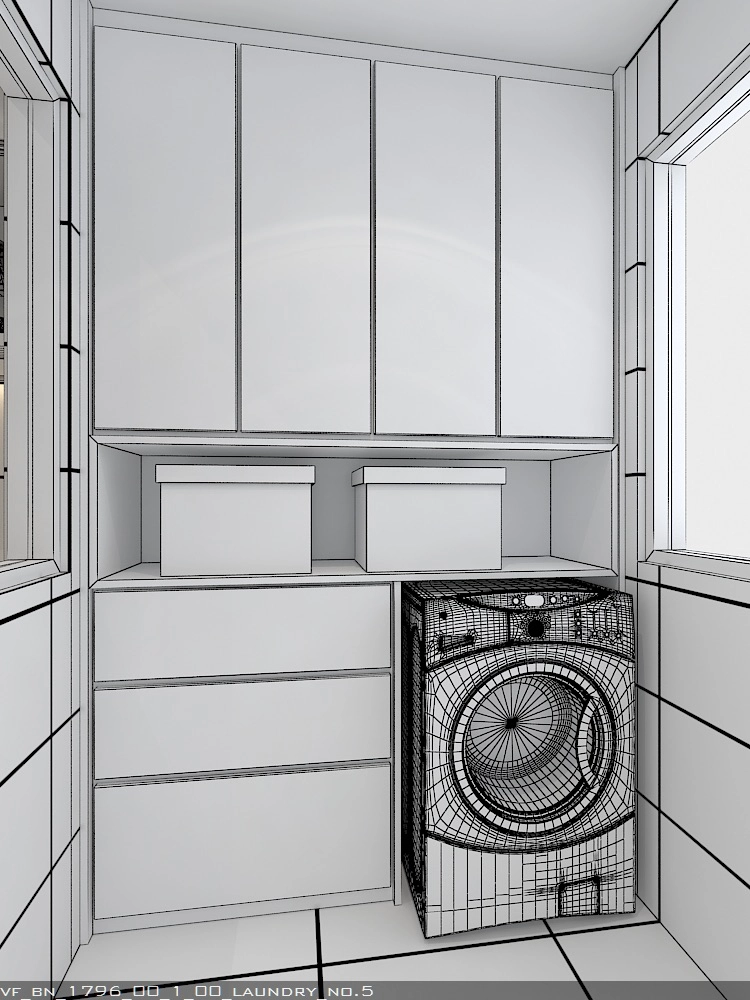 laundry area 2D Design 