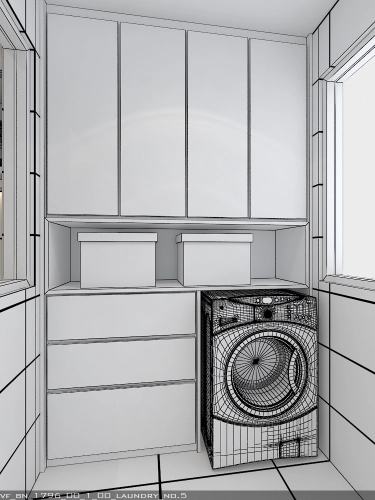 laundry area 2D Design 