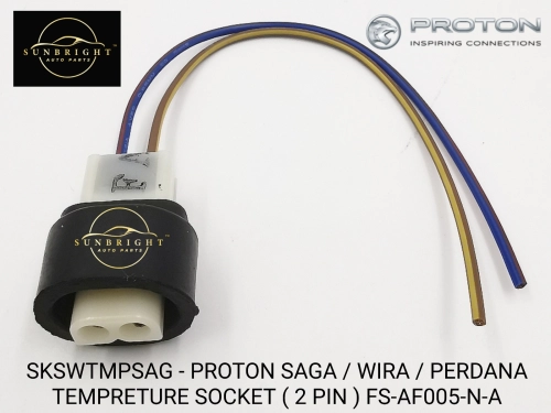 SKSWTMPSAG -PROTON SAGA / WIRA / PERDANA TEMPRETURE SOCKET ( 2 PIN ) FS-AF005-N-A