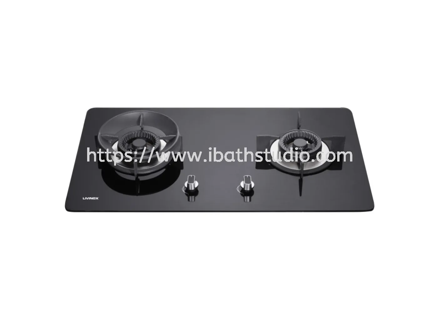 LIVINOX LGH-288 2B-BL 2 BURNER GAS HOB