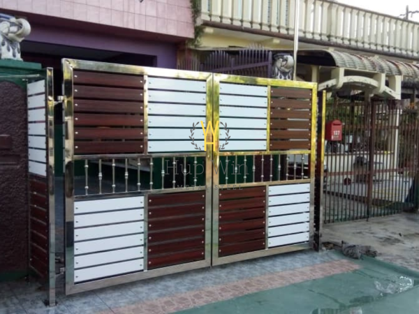  Stainless Steel Gate Johor Bahru (JB), Malaysia, Senai Contractors, Installation Services | Hup Win Sdn Bhd