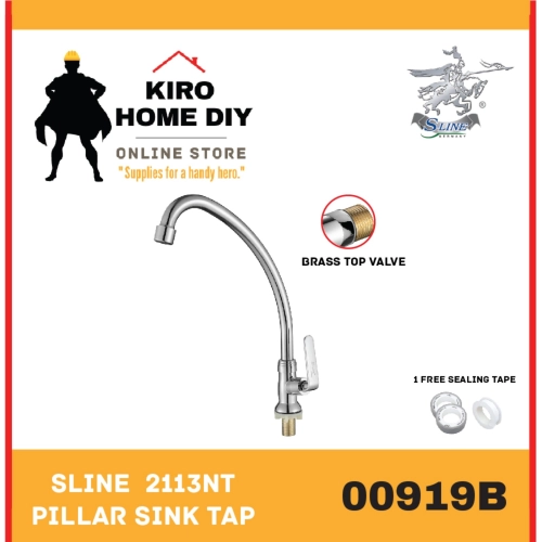 SLINE  2113NT Pillar Sink Tap - 00919B