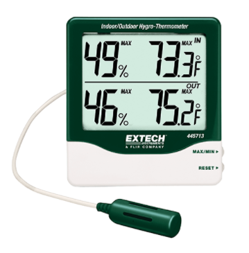 EXTECH 445713 : Big Digit Indoor/Outdoor Hygro-Thermometer