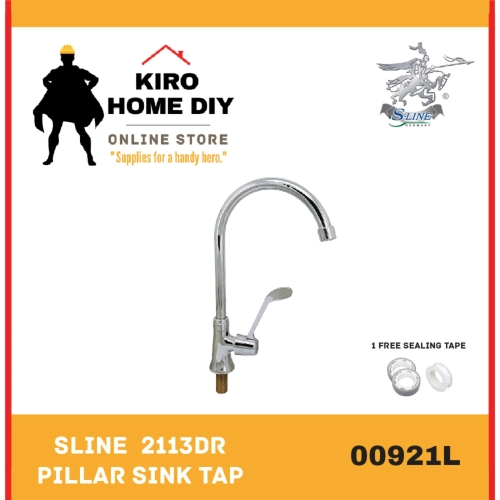 SLINE  2113DR  Pillar Sink Tap - 00921L