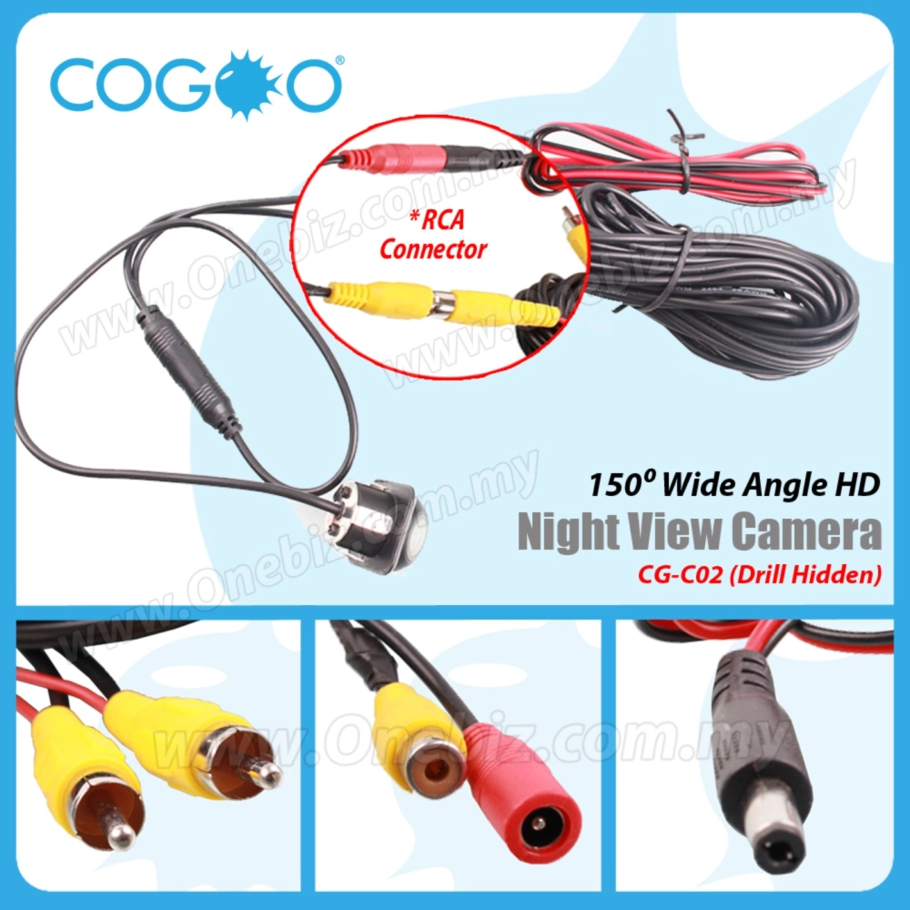 Cogoo Night View Front & Reverse Camera - Drill Hidden CG-C02