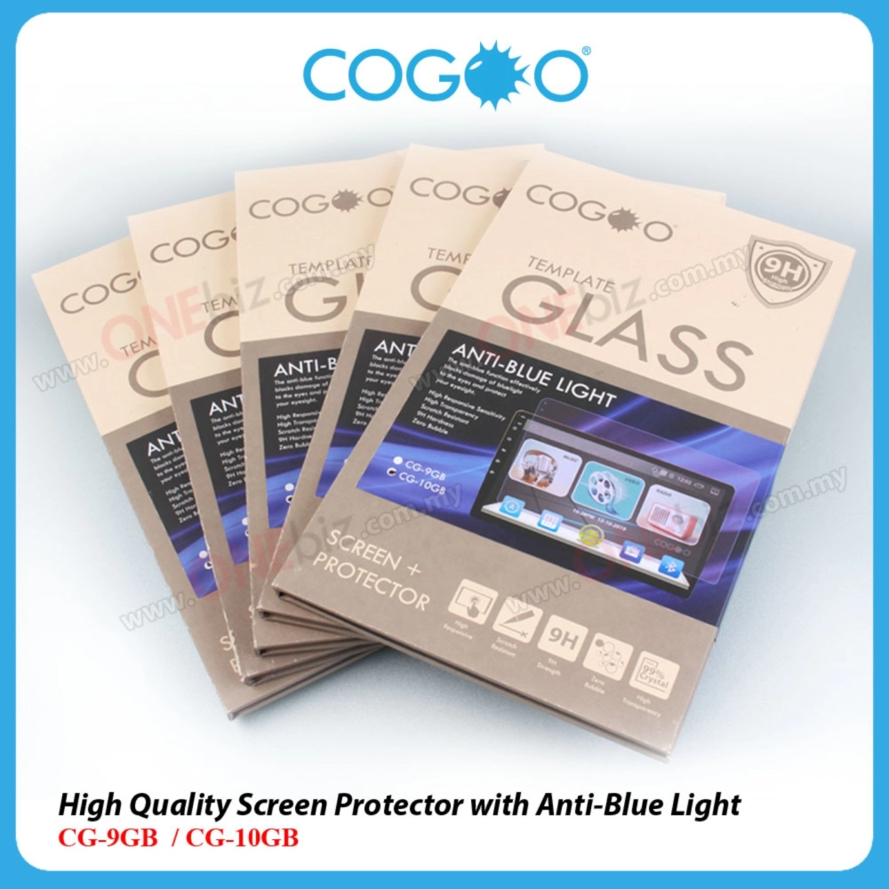 Cogoo High Quality Screen Protector with Anti-Blue Light - CG-9GB / CG-10GB