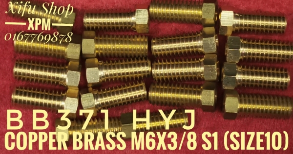 COPPER BUSH/BRASS M6X3/8 S-1(SIZE10) BB371 LCE  BRASS/COPPER BUSH BRASS/COPPER BUSH SCREW/BOLT & NUT ACCESSORIES Johor Bahru JB Supply Suppliers | X Performance Motor