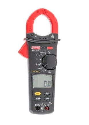 123-3222 - RS PRO ICM136R AC/DC Clamp Meter, 600A dc, Max Current 600A ac CAT II 1000 V, CAT III 600