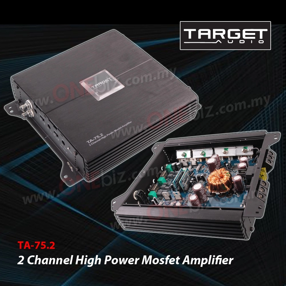 Target Audio 2 Channel High Power Mosfet Amplifier  TA-75.2