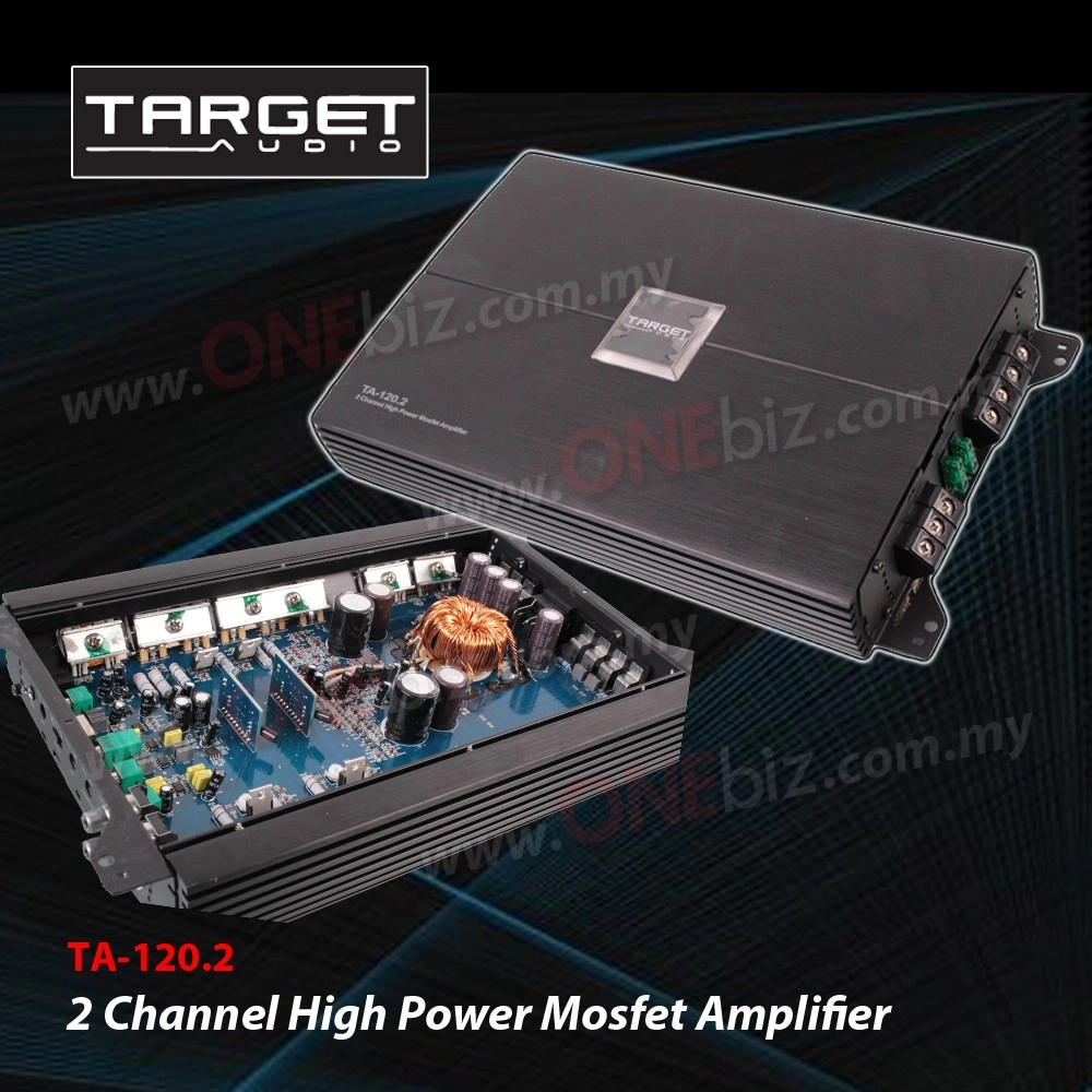 Target Audio 2 Channel High Power Mosfet Amplifier  TA-120.2