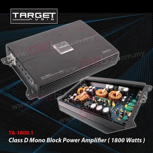 Target Audio Class D Mono Block Power Amplifier ( 1800 Watts )  TA-1800.1