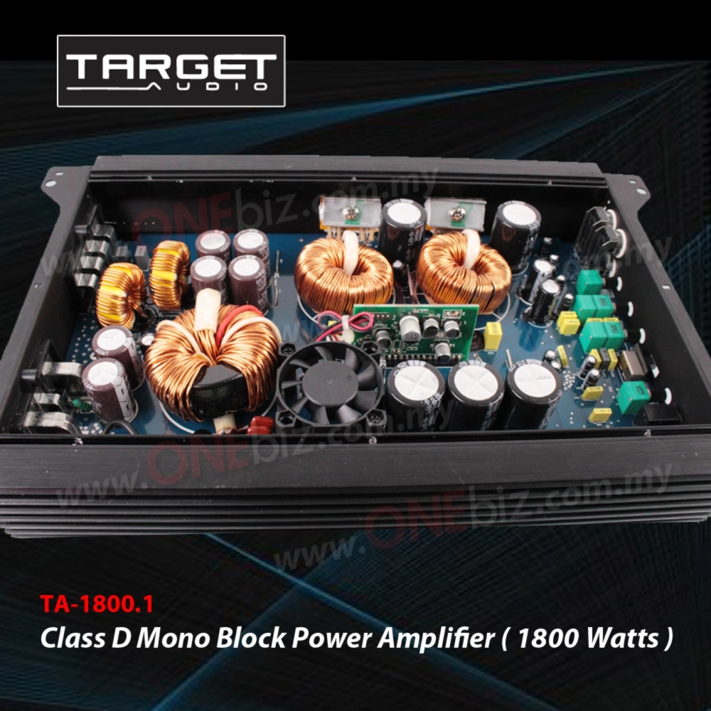 Target Audio Class D Mono Block Power Amplifier ( 1800 Watts )  TA-1800.1