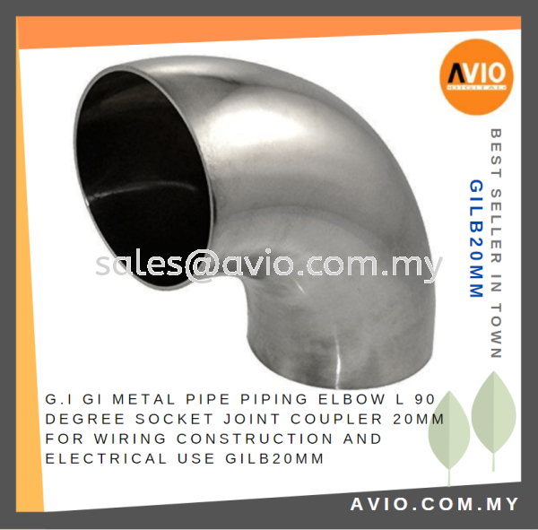 G.I GI Metal Pipe Piping Elbow L 90 Degree Socket Joint Coupler 20mm for Wiring Construction and Electrical use GILB20MM CABLE / POWER/ ACCESSORIES Johor Bahru (JB), Kempas, Johor Jaya Supplier, Suppliers, Supply, Supplies | Avio Digital