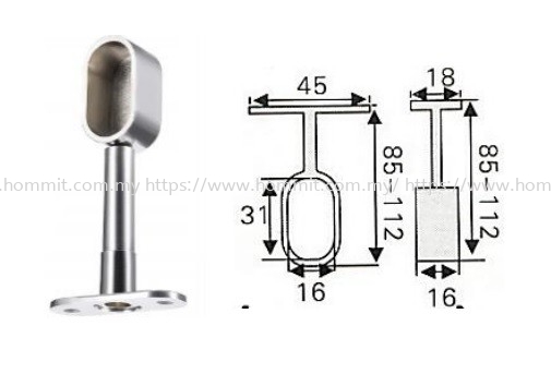 Oval Pipe Bracket (End - Adjustable) Pipe & Bracket Selangor, Malaysia, Kuala Lumpur (KL), Klang Supplier, Suppliers, Supply, Supplies | HOMMIT HARDWARE TRADING SDN. BHD.