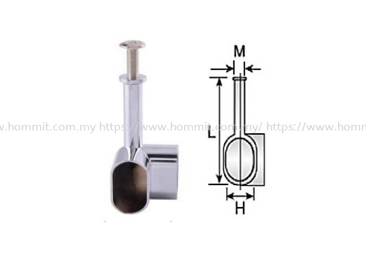 Oval Pipe Bracket (2-Way) Pipe & Bracket Selangor, Malaysia, Kuala Lumpur (KL), Klang Supplier, Suppliers, Supply, Supplies | HOMMIT HARDWARE TRADING SDN. BHD.