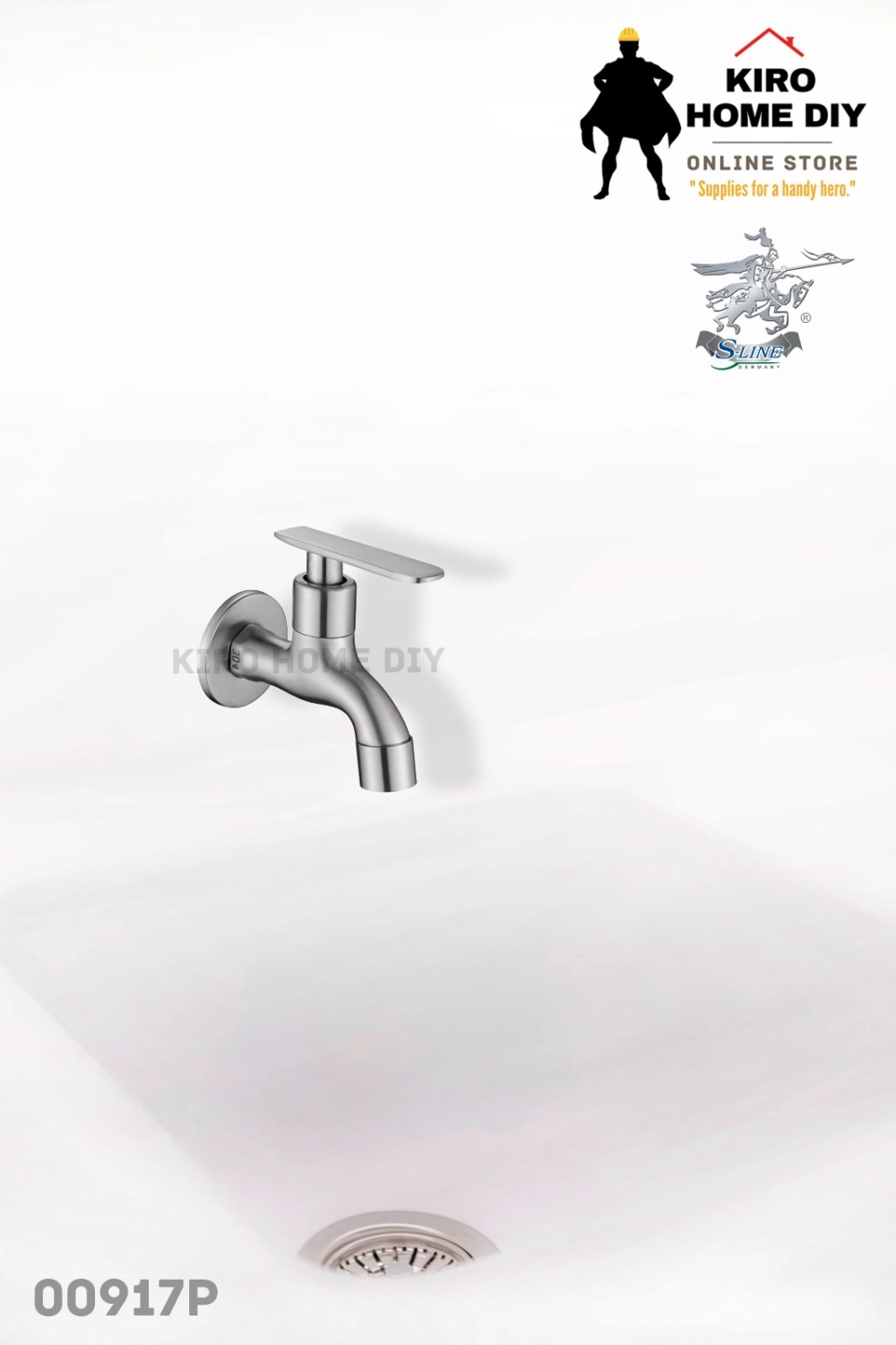 SLINE  SUS304-3113 Stainless Steel Bib Tap - 00917P