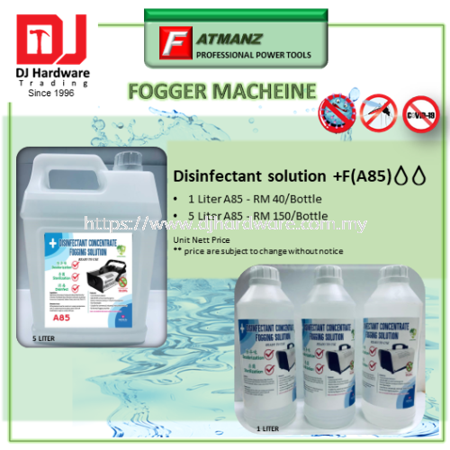 DISINFECTANT SOLUTION +F A85 1 Liter /5 Liter