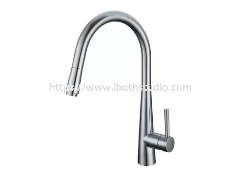 HUN SINGLE LEVER SINK MIXER WITH PULL-OUT SPRAY (SUS 304) HWT 601