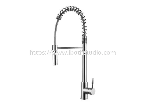 HUN SINGLE LEVER SINK MIXER WITH PULL-OUT SPRAY (SUS 304) HWT 609