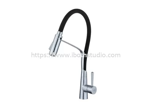 HUN SINGLE LEVER SINK MIXER WITH PULL-OUT SPRAY (SUS 304) HWT 611