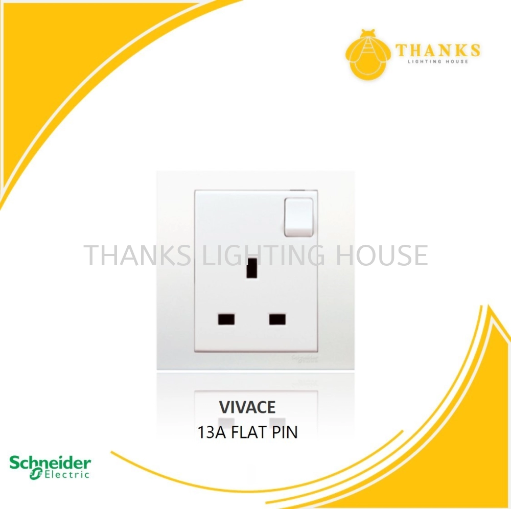 SCHNEIDER VIVACE 13A SWITCH SOCKET OUTLET