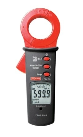 136-7823 - RS PRO ILCM06R Leakage Clamp Meter, Max Current 100A ac CAT III 300 V