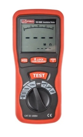 123-1934 - RS PRO RS5505, Insulation Tester, 1000V, 4GΩ, CAT III 1000V