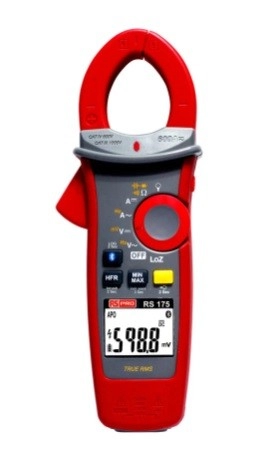 204-8312 - RS PRO 175 Industrial Clamp Meter, 600A dc, Max Current 600A ac CAT III 1000V, CAT IV 600