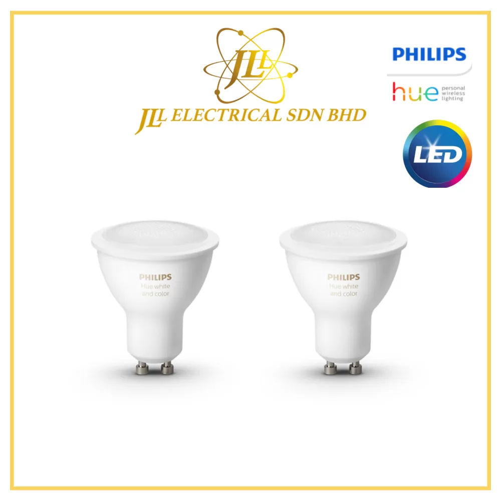 PHILIPS HUE LED BLUETOOTH 5.5W GU10 WHITE AMBIENCE TWIN PACK HUE LED BULB  (SMART LIGHT) Kuala Lumpur (KL), Selangor, Malaysia Supplier, Supply,  Supplies, Distributor | JLL Electrical Sdn Bhd
