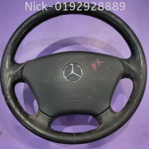 MERCEDES STEERING WHEEL WITH AIRBAG COVER/GAS ( USED )