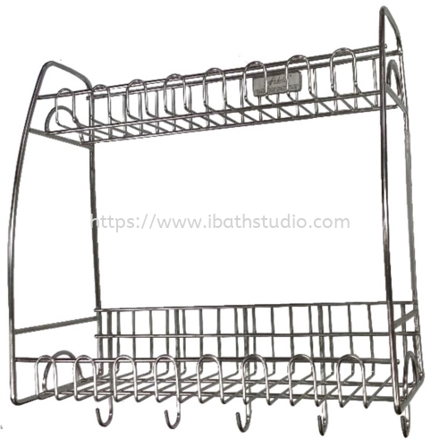 LIVINOX LDR-396 304 Stainless Steel Double Layer Dish Rack