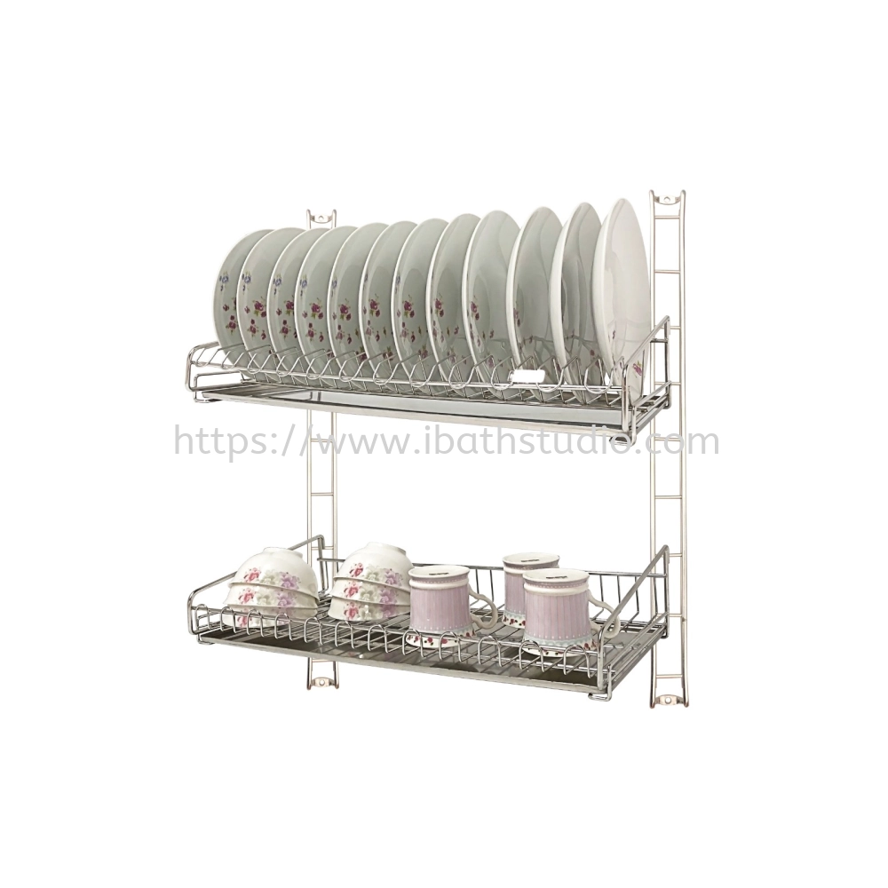 LIVINOX LDR-W256-SS DOUBLE LAYER STAINLESS STEEL DISH RACK