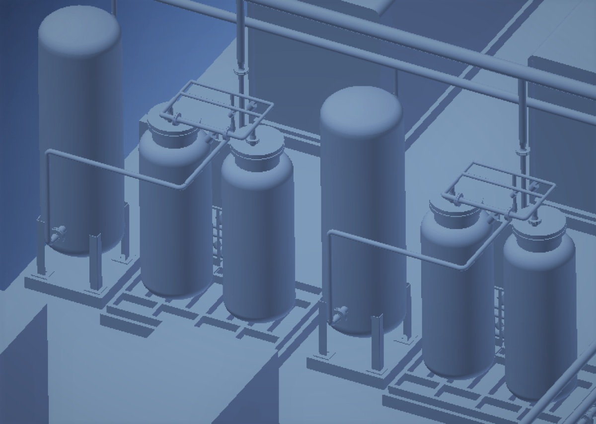 3D Isometric - PSA Skid & Piping