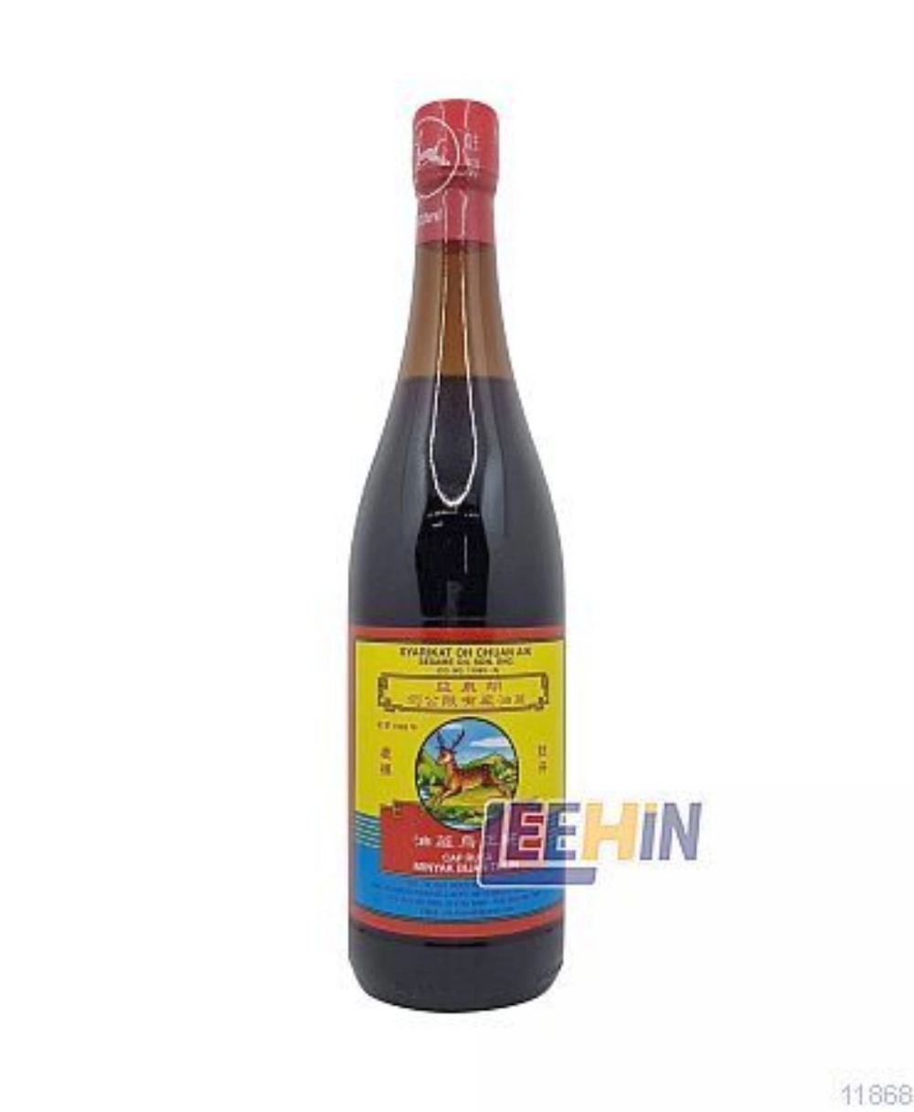 Minyak Bijan Rusa Besar (Penutup Merah) 630ml 鹿标麻油  Sesame Oil [11868 11869]