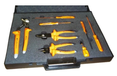 575-548 - RS PRO 8 Piece Electricians Tool Kit with Case, VDE Approved