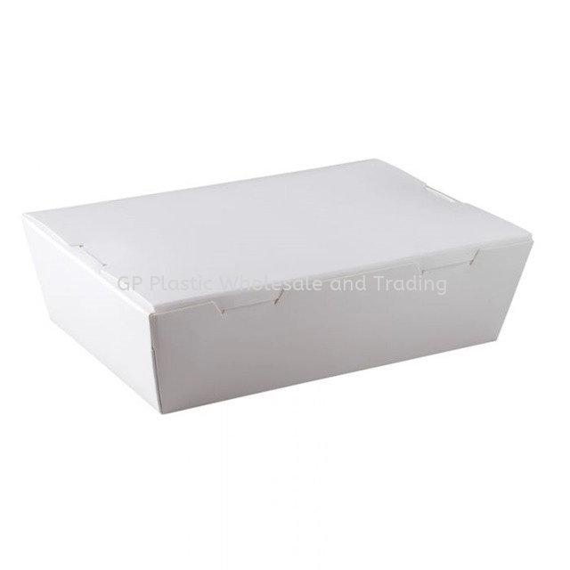 Food Grade Paper Lunch Box White 纸饭盒