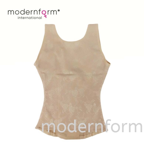 Modernform Floral Lace Silk U Shape Collar Female Body Shaping Vest Corset -P0603(1115)