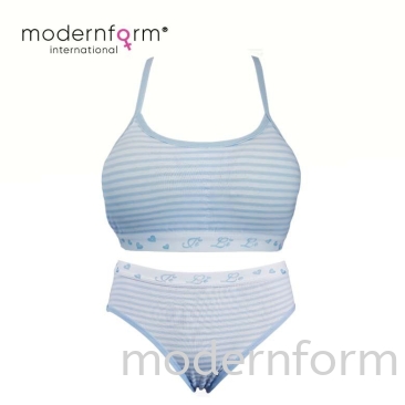 Modernform High Quality and Soft Cotton Type Ladies First Bra & Panties Set No Wire -  First Bra P0103(0710)