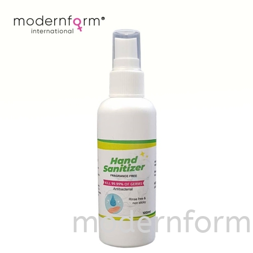 Modernform Hand Sanitizer 75% Disinfectant Alcohol Hand Sanitizer Fragrance Free kill 99.99% of germs 100ml