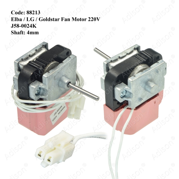 Code: 88213 Elba/Goldstar Big Shaft Fan Motor J58-00024K Fan Motor Refrigerator Parts Melaka, Malaysia Supplier, Wholesaler, Supply, Supplies | Adison Component Sdn Bhd