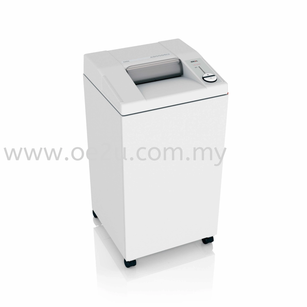 IDEAL 2604 MC Paper Shredder (Shred Capacity: 8-10 Sheets, Micro Cut: 0.8x12mm, Bin Capacity: 100 Liters)_Made in Germany