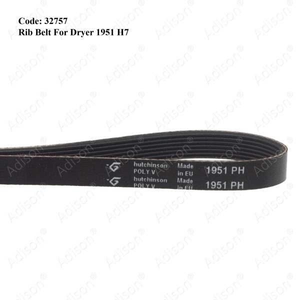 Code: 32757 Rib Belt 1951 H7 for Dryer Rib Belt Belting For Washer / Dryer Melaka, Malaysia Supplier, Wholesaler, Supply, Supplies | Adison Component Sdn Bhd
