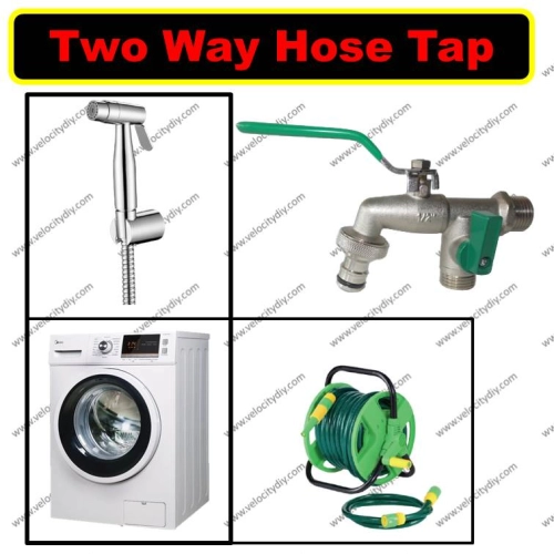 （双用洗衣机龙头）Two Way Washing Machine Tap Wall Bib Tap Two Way Tap