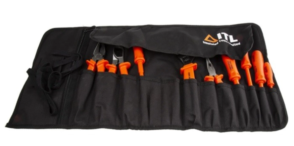 911-1538 - RS PRO 9 Piece Electricians Tool Kit with Case, VDE Approved