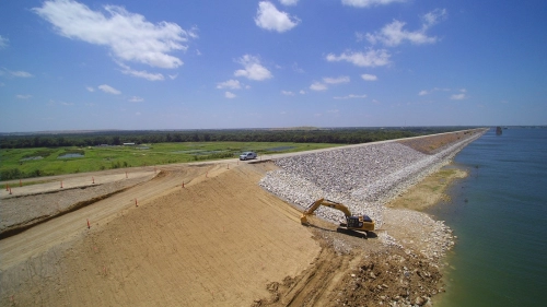 Embankment work