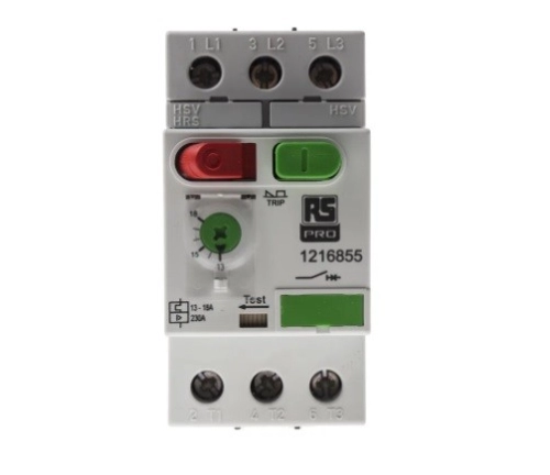 121-6855 - RS PRO 13 → 18 A Motor Protection Circuit Breaker